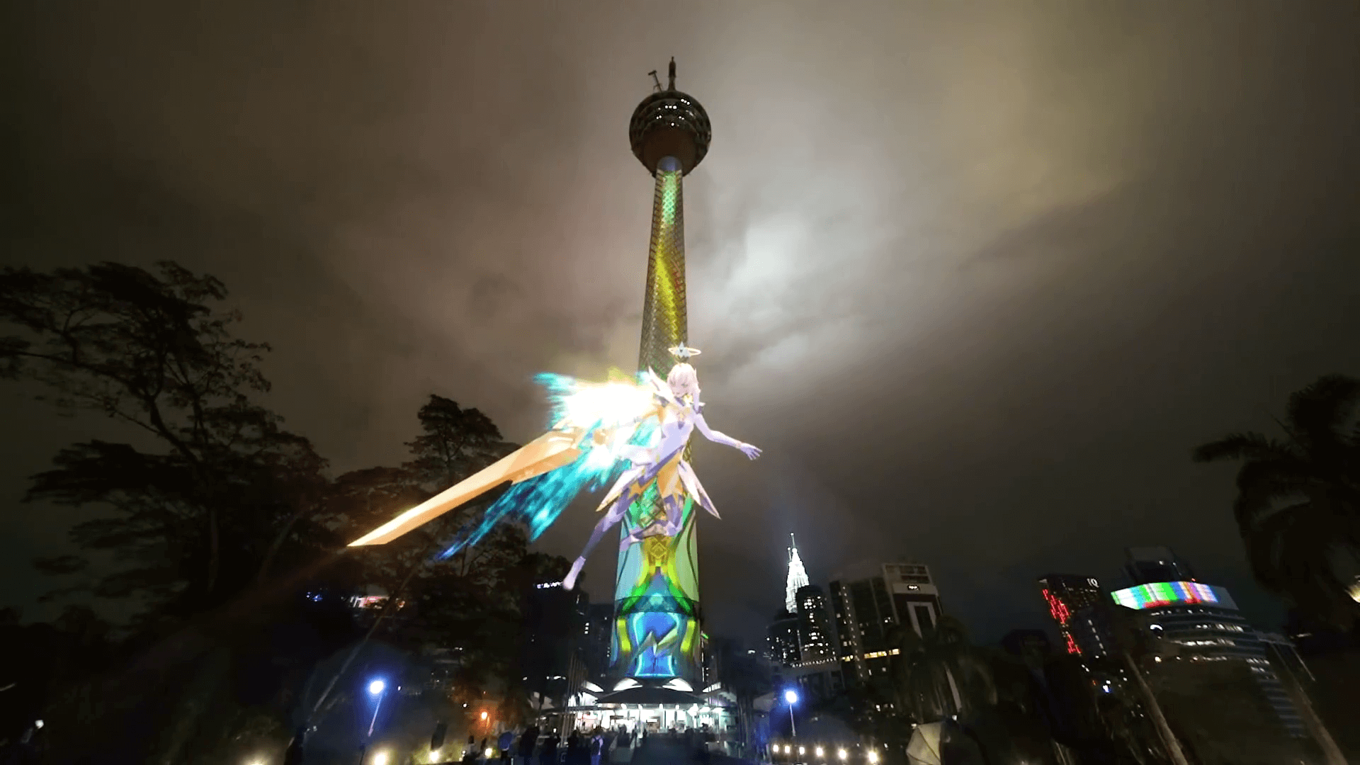 KL Tower Projection Mapping Show 1
